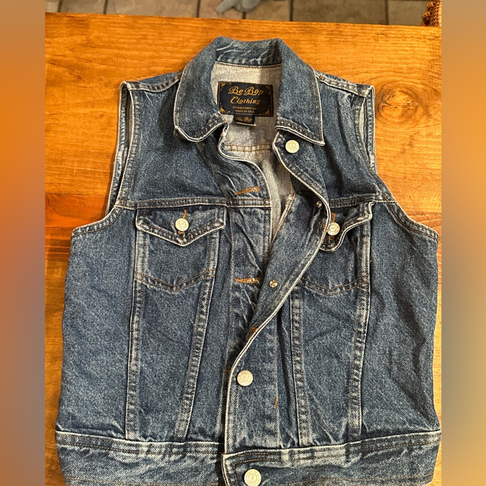 Vintage Be Bop Jean Vest
